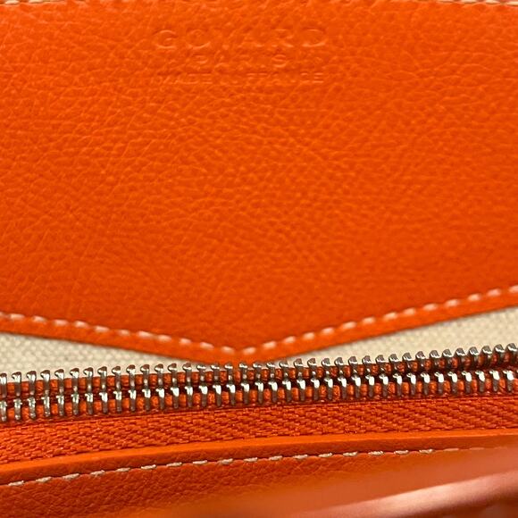 GOYARD Sac Rouette Structured Mini Orange Goyardine Chevroches Calfskin  Bag - Picture 10 of 11